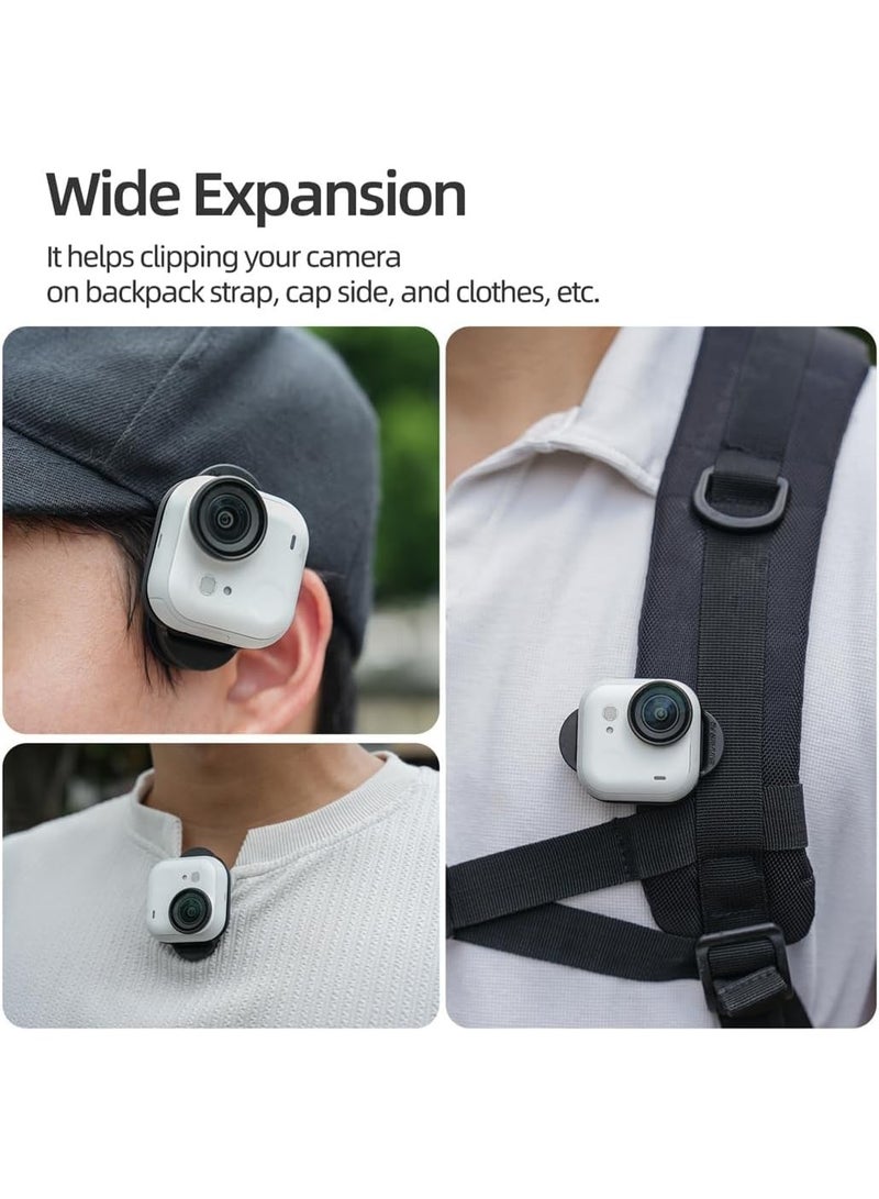 Backpack Clip for Insta360 Go Ultra,Camera Quick Release Magnetic Mount Hat Camera Clip for Backpack Holder for Insta360 Go Ultra Accessories - Image 3